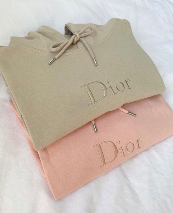 Dior Embroidered Hoodies/Sweatshirt